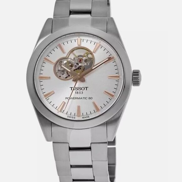 New Tissot Gentleman Silver Dial Steel Men's Watch